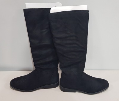 6 X BRAND NEW DOROTHY PERKINS BLACK TINKER BOOTS - ALL IN SIZE UK 3