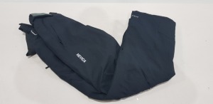 5 X BRAND NEW SKI PANTS IN VARIOUS STYLES AND SIZES TO INCLUDE 1 X NEVICA PERFORMANCE NAVY SKI PANTS IN SIZE UK XS , 1 X NEVICA 15K BLACK SKI PANTS IN SIZE UK 8 , 1X NEVICA BRIXON BLACK SKI PANTS IN SIZE UK L , 1 X NEVICA MERIBEL BLACK SKI PANTS IN SIZE