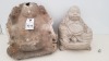 1 X LAUGHING BUDDHA SIZE 30CM X 25CM WITH FIBRE GLASS MOULD AND LATEX SLIP