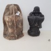 1 X STANDING BUDDHA SIZE 40CM X 20CM WITH 2 X FIBRE GLASS MOULDS AND LATEX SLIPS