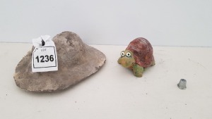 1 X SMALL TORTOISE SIZE 10CM X10 CM WITH 5 X FIBRE GLASS MOULDS AND LATEX SLIPS