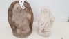 1 X STANDING MOLE - 30CM HEIGHT - 20CM WIDTH- WITH FIBRE GLASS MOULD AND LATEX SLIP