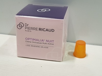 20 X BRAND NEW DR PIERRE RICAUD OPTIMALIA NUIT MULTI-ACTIVE CRÈME - 40ML (EXPIRED 30/11/22)