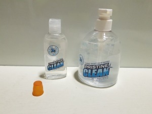 156 X BRAND NEW PRISTINE CLEAN (70% ALCOHOL) HAND SANITISER - IN 2 SIZES (96 X 100ml & 60 X 500ml)