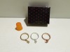 116 X BRAND NEW AVON SET OF 3 JEANEY RING (HEART, PALM & CLOVER) - ALL INDIVIDUALLY BOXED / PACKAGED