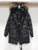 1 X BRAND NEW FUCHS SCHMITT LONG QUILTED PUFFER WITH FAUX FUR HOOD - IN SIZE 34