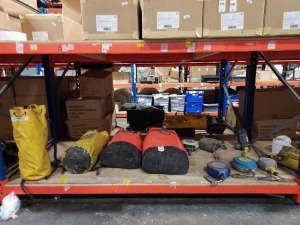 10 X MIXED BAY LOT TO INCLUDE 6 X RETRACTABLE FALL ARREST DEVICE, 4 X BAGS OF SAFETY EQUIPMENT (PLEASE NOTE ITEMS HAVE BEEN USED)