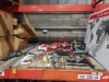 16 X MIXED TOOL LOT TO INCLUDE G CLAMPS,1X ROTARY HAMMER DRILL,,EASY FIT SNOW CHAIN, AND TRELAWNY NEEDLE SCALER ETC (PLEASE NOTE ITEMS HAVE BEEN USED )