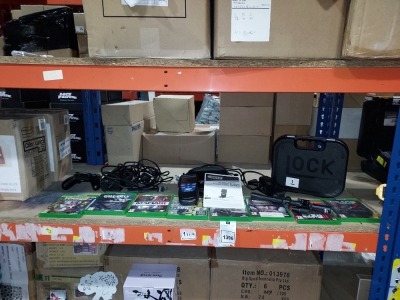 12 X MIXED LOT TO INCLUDE XBOX ONE GAMES IE CALL OF DUTY,FIFA 17,GEARS OF WAR ETC, DRAPER EXPERT ENGINE FAULT CODE READER, XBOX CONTROL, AND GUN SCOPE BUSHNELL 4X20 WITH LASER LIGHT MOUNTED