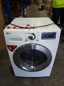 1 X LG ECO HYBRID 9 KG DRYER MODEL RC9055AP2Z