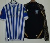 SHEFFIELD WEDNESDAY FOOTBALL SHIRT - SHORT SLEEVED - SIZE L WITH BERAHINO 24 ON THE REVERSE (SEE IMAGES) - BRAND: MACRON, SPONSORS: CHANSIRI, C.T.I. & EMIRATES FA CUP PLUS SHEFFIELD WEDNESDAY SIZE L BLACK & GOLD TRAINING SHIRT - LONG SLEEVED