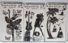 1800 X BRAND NEW ROOM DÉCOR 3D STICKERS IN 3 STYLES I.E GUITAR GIRL - PALM TREES - BUTTERFLY BALLERINA IN 9 BOXES-58CM X 30CM