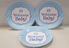 300 X PACKS OF 10 BRAND NEW WELCOME BABY BLUE PAPER PLATES - IN 5 BOXES -26CM