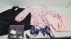 25 PIECE BRAND NEW CLOTHING LOT CONTAINING - GLAMOROUS DRESS - ROSIE BRAS - THE KRIPT VEST TOP- MISS GUIDED JUMPSUIT - ZARA DRESS- BOO HOO LEATHER STYLE PANTS - CAPSULE PANTS - ETC - IN VARIOUS SIZES - IN 1 TRAY - TRAY NOT INCLUDED