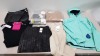 25 PIECE BRAND NEW CLOTHING LOT CONTAINING GIANNI FERAUD KNITTED JOGGERS - CAPSULE T-SHIRT - LIPSY FAUX LEATHER SKIRT - SKETCHERS TIGHT RUNNING LEGGINGS, ETC. ALL IN VARIOUS SIZES - IN 2 TRAYS (NOT INCLUDED)