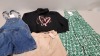 25 PIECE BRAND NEW CLOTHING LOT CONTAINING POUR MOI PADDED BRAS - VERO MODA WAISTCOAT - MISSGUIDED SKIRTS - NEW LOOK MAXI DRESS AND BOOHOO TOPS ETC - ALL IN VARIOUS SIZES - IN 1 TRAY (NOT INCLUDED)