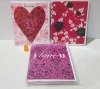 2000+ BRAND NEW VALENTINES DAY CARDS I.E I LOVE YOU - BE MINE -ETC - IN 5 BOXES WITH ENVELOPES