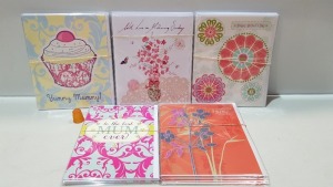 2000+ BRAND NEW MOTHERS DAY CARDS WITH ENVELOPES I.E YUMMY MUMMY- TO THE BEST MUM- TO MY WONDERFUL MUM ETC IN 5 BOXES