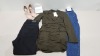 25 PIECE BRAND NEW CLOTHING LOT CONTAINING LIPSY LONDON DRESSES - ZARA DRESSES - BRAVE SOUL KNITTED CROP TOP - BERSHKA DENIM JEANS - BOOHOO PURSE AND ALDO HEELS ETC - ALL IN VARIOUS SIZES - IN 1 TRAY (NOT INCLUDED)