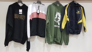 11 X BRAND NEW JUMPER / JACKET LOT TO INCLUDE VON DUTCH HOODIE, NIKE JACKET, RAMONES HOODIE, BENCH JUMPER, RAGGED JEANS HOODIE AND BOOHOO SWEATSHIRTS ETC. ALL IN VARIOUS SIZES