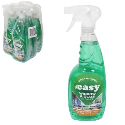 72 X BRAND NEW EASY STREAK FREESHINE 750ML SPRAY BOTTLES OF WINDOW & GLASS CLEANER (IN 12 PACKS OF 6)