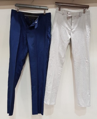 6 X BRAND NEW TROUSERS LOT CONTAINING LOCKSTOCK AND CAVANI TROUSERS - IN VARIOUS SIZES AND STYLES