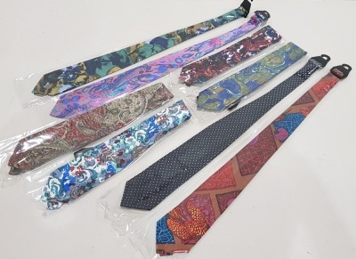 240 X BRAND NEW 100% SILK TIES ( 24 STYES ) IN 10 INNER BOXES