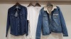 6 X BRAND NEW MIXED WRANGLER LOT CONTAINING WESTERN JACKET ( L ) , DENIM JACKET ( S) , NAVY TEE , RED TEE , BLACK TEE AND 2 X WHITE TEES - IN VARIOUS SIZES