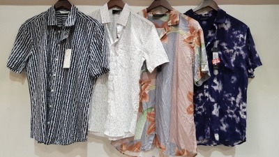 8 X BRAND NEW MIXED SHIRT LOT CONTAINING CASUAL FRIDAYS SHIRT IN ( L & XL ) , 2 X LOCKSTOCK SHORT SLEEVE SHIRTS , 1 X NAVY LOCKSTOCK ( M ) AND 3 X MULTI COLOURED LOCKSOCK SHIRTS ( M & L & XL )