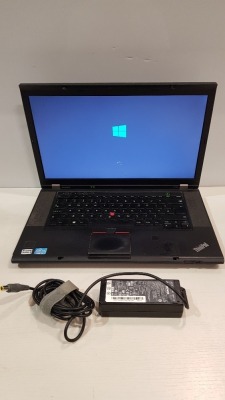 1 X LENOVO T530 LAPTOP WITH WINDOWS 10 PLUS CHARGER NO POWER PLUG LEAD