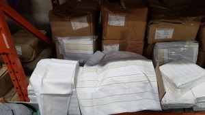 100+ BRAND NEW BEDDING LOT CONTAINING SINGLE DUVET COVERS 140X207CM AND PILLOW CASES SIZE 60X80CM