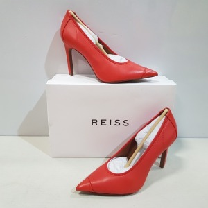 8 X BRAND NEW REISS LOWRI COURT SHOES IN CORAL - ALL IN SIZE UK 4