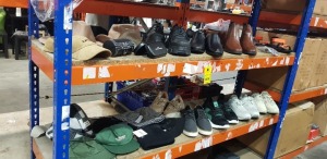 25 PIECE BRAND NEW MIXED ACCESSORIES AND SHOE LOT TO INCLUDE VANS TRAINERS, ALDO CASUAL SHOES, THOMAS CRICK FORMAL SHOES, WISSTT TRAINERS AND ASOS TRAINERS ALSO TO INCLUDE A VARIETY OF HATS, SOCKS AND CASES ETC - ALL IN VARIOUS SIZES ( ON 2 SHELVES)