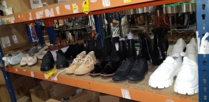 16 X PIECE BRAND NEW MIXED SHOE LOT CONTAINING KICKERS SUEDE BOOTS, CARVELA FLAT SHOES, PD MAN SHOES, GET FIT TRAINERS, PAPAYA HIGH HEELS AND ALDO HEELED SANDALS ETC - ALL IN VARIOUS SIZES