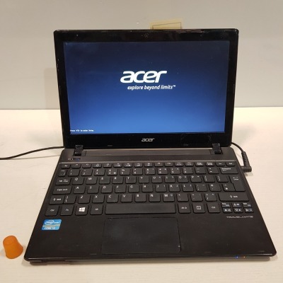 1 X ACER TMB113M I3-3227U 1.9, 4GB RAM , 500GB - ITEM POWERS UP BUT NO CHARGER