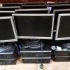 8 PIECE COMPUTER LOT CONTAINING 4 X HP COMPAQ ELITE 8300 PC SYSTEM I5 3.2, 8GB 128GB SSD WINDOWS 10 AND 4 X HANS-G HW173A SCREEN