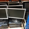 8 PIECE COMPUTER LOT CONTAINING 4 X HP COMPAQ ELITE 8300 PC SYSTEM I5 3.2, 8GB 128GB SSD WINDOWS 10 AND 4 X HANS-G HW173A SCREEN