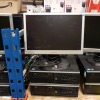 8 PIECE COMPUTER LOT CONTAINING 4 X HP COMPAQ ELITE 8300 PC SYSTEM I5 3.2, 8GB 128GB SSD WINDOWS 10 AND 4 X HANS-G HW173A SCREEN