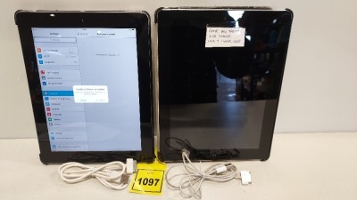 2 X APPLE IPADS 16 GB WITH CASE & CHARGER