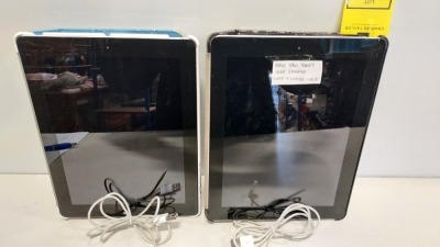 2 X APPLE IPADS 16 GB WITH CASE & CHARGER