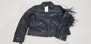 7 X BRAND NEW PEPE JEANS GENUINE LEATHER CORRIE JACKET -ALL IN VARIOUS SIZES