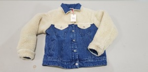 5 X BRAND NEW PEPE JEANS COCO DENIM / FUR JACKET -ALL IN VARIOUS SIZES TO INCLUDE XS/ S/ M