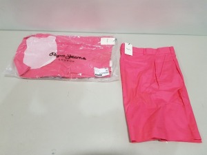 13 X BRAND NEW PEPE JEANS LAETITIA SHORTS -ALL IN VARIOUS SIZES TO INCLUDE UK 34/36/38/40/42