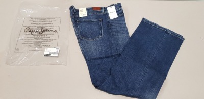 15 X BRAND NEW PEPE JEANS AUBREY DENIM JEANS IN VARIOUS SIZES TO INCLUDE W30-L32 / W32-L32 / W30-L34 ETC