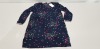 16 X BRAND NEW KIDS PEPE JEANS ANGY DRESSES IN NAVY WITH FLORAL PRINT - VARIOUS SIZES TO INCLUDE AGE 6-14 YEARS