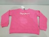 24 X BRAND NEW PEPE JEANS KIDS PEPE JUMPERS - ALL IN PINK - ALL IN VARIOUS SIZES