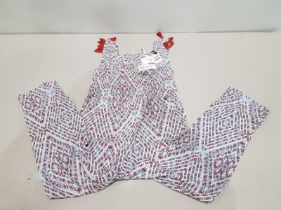 12 X BRAND NEW PEPE JEANS KIDS CELL JUMPSUITS IN CROSS PATTERN PRINT - ALL IN VARIOUS SIZES TO INCLUDE SIZE 2 / 6 / 8