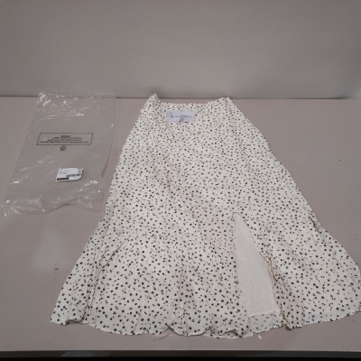 24 X BRAND NEW PEPE JEANS STEVE DITSY MIDI SKIRTS IN WHITE - ALL IN VARIOUS SIZES - PICK LOOSE