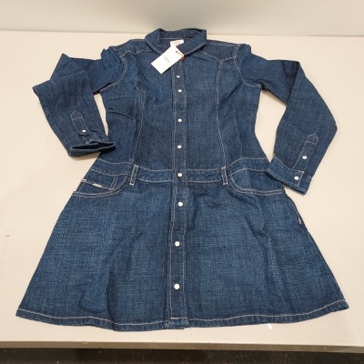 20 X BRAND NEW PEPE JEANS SUSANNA DENIM DRESSES - ALL IN VARIOUS SIZES TO INCLUDE XS/ S / M