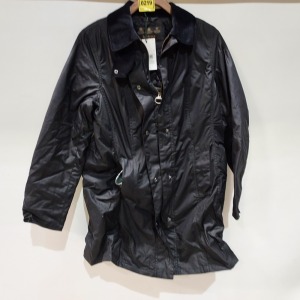 1 X BRAND NEW BARBOUR BELSAY WAX JACKET SIZE 14 - WITH TAGS - 1X BARBOUR TIN OF WAX THORNPROOF DRESSING (200ML)